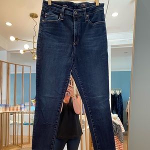 A.G. The Mila high-rise skinny in dark blue sz 29